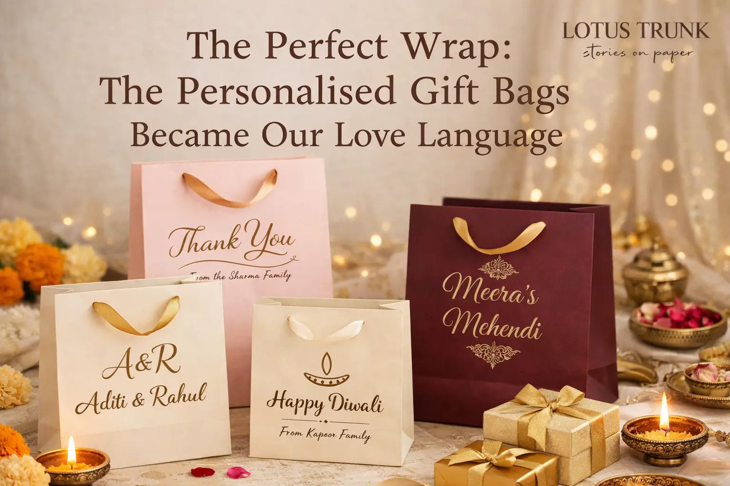 The Perfect Wrap: The Personalised Gift Bags Became Our Love Language